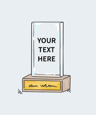 Award with custom engraving