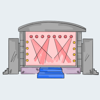 Festival stage